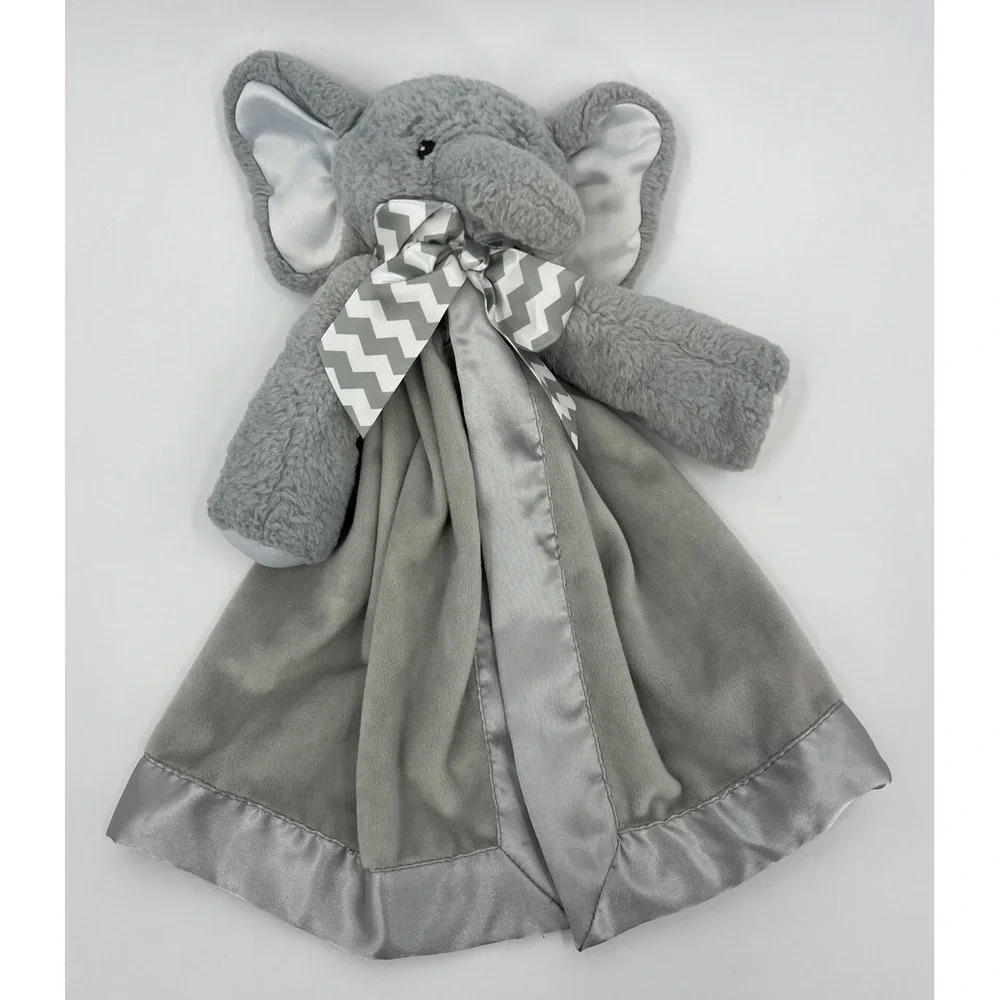 Bearington Baby Collection Lil Spout Elephant Baby Lovey Security Blanket Plush